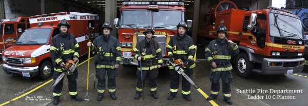 Seattle Fire Department Ladder 10 by Steve